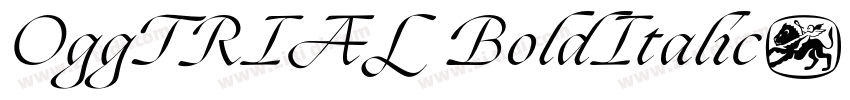 OggTRIAL BoldItalic字体转换
